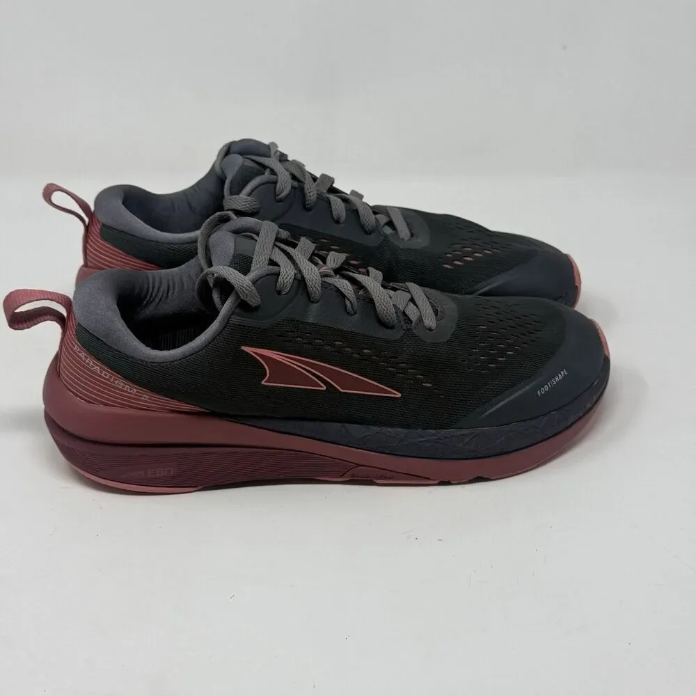 Altra Paradigm 5 Running Shoes Womens 11 Gray Coral Mesh Minimalist Sneakers